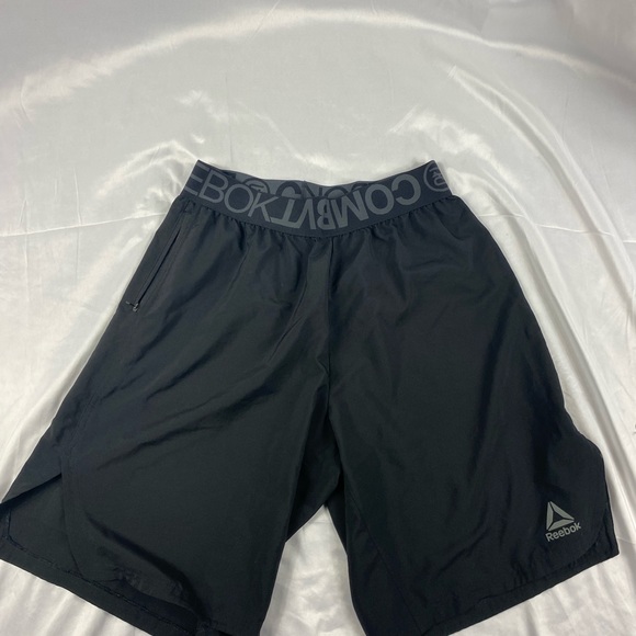 Reebok Combat Woven Boxing Shorts In Black Small - Picture 2 of 16